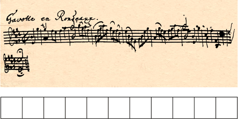 Abbildung zu Bach, Gavotte