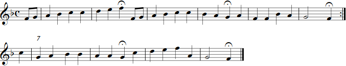 Abbildung Choralmelodie