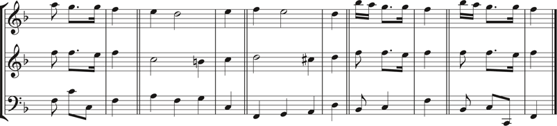 Abbildung Corelli Op. 1, Nr. 1, Kadenzen