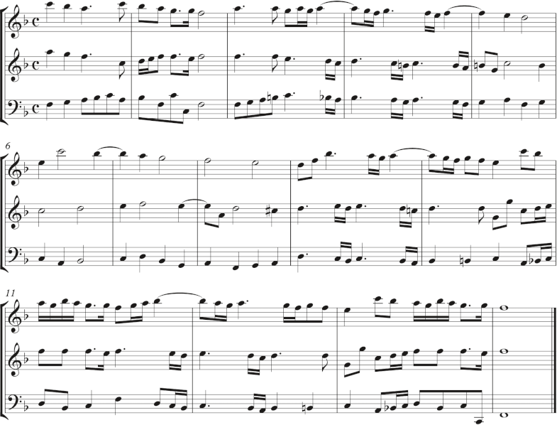 Abbildung Corelli Op. 1, Nr. 1, Grave