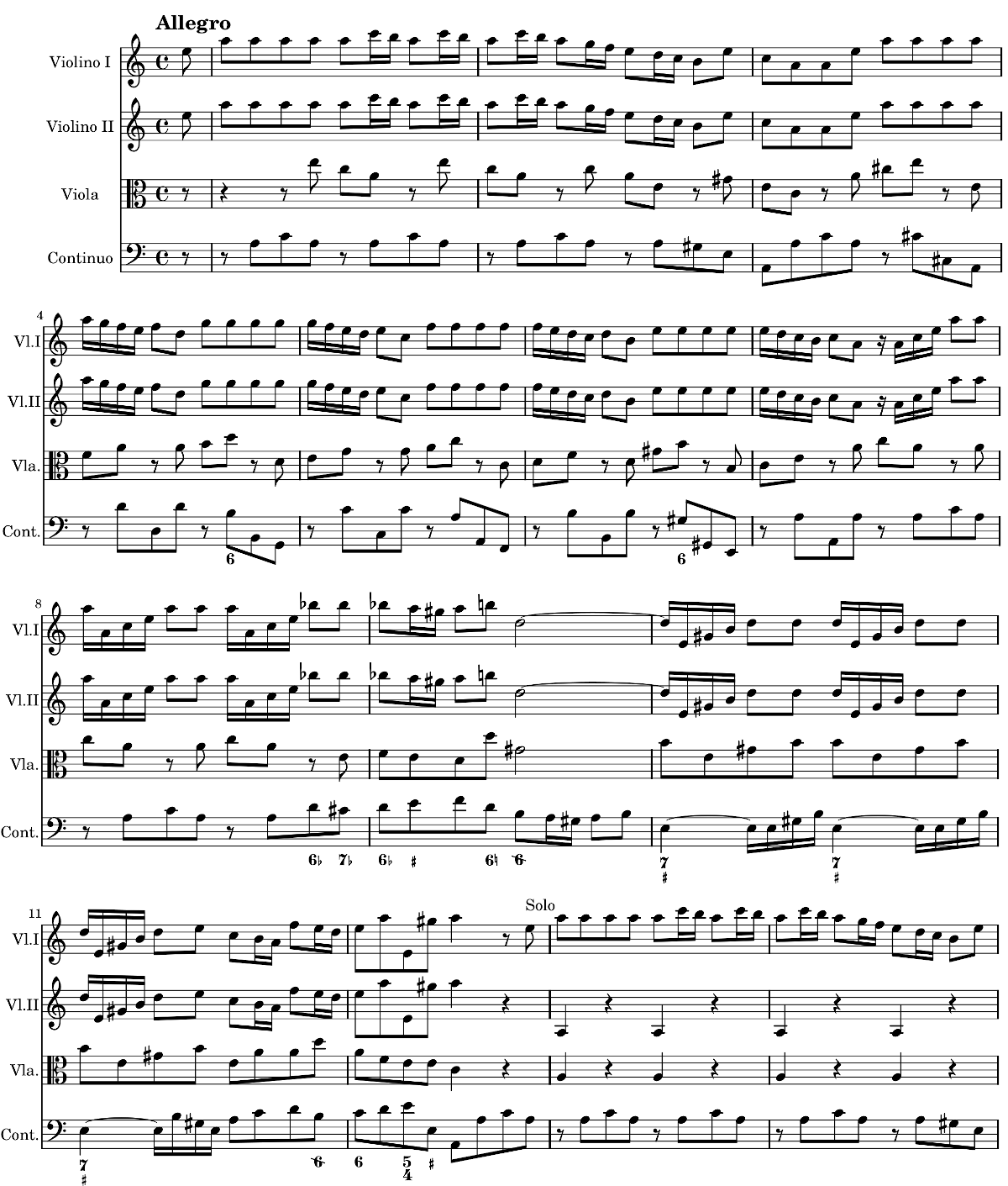 Vivaldi - Violinkonzert a-Moll