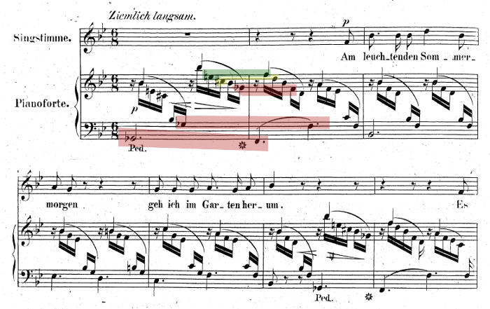 Am leuchtenden Sommermorgen - Dichterliebe Op. 48 von R. Schumann