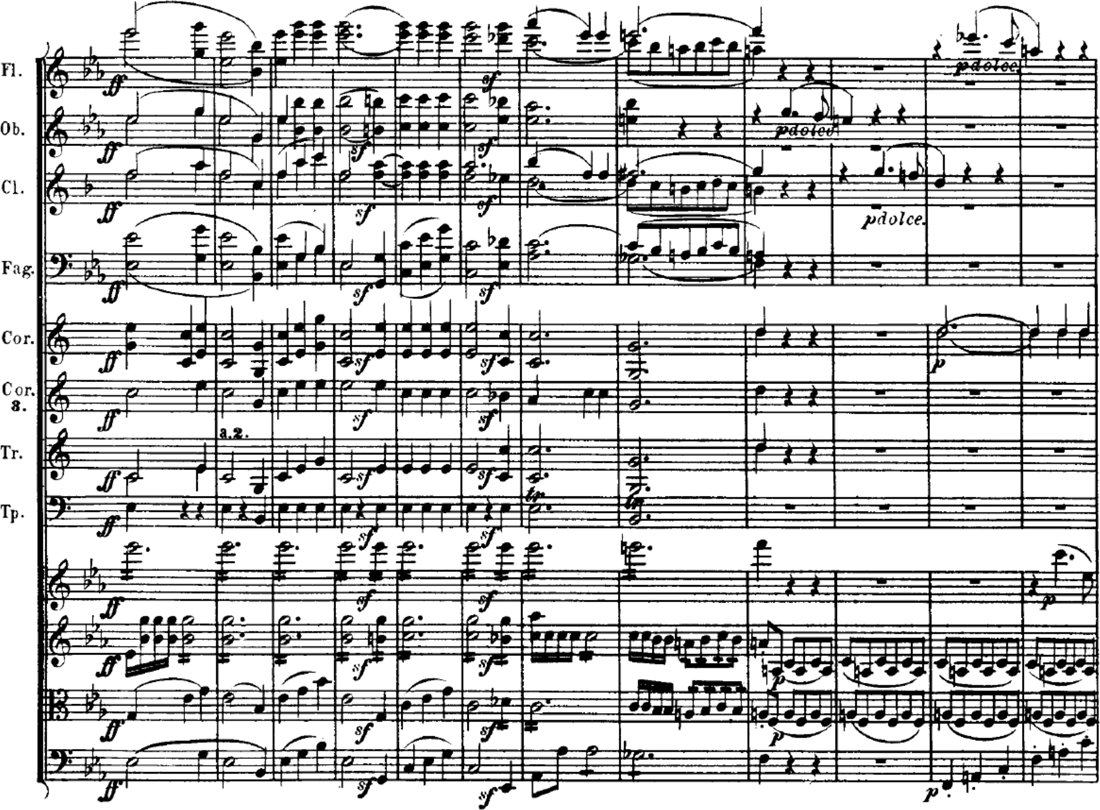 Beethoven Op. 55 Überleitung