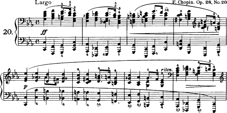Neapolitaner in Prélude c-Moll (Chopin)