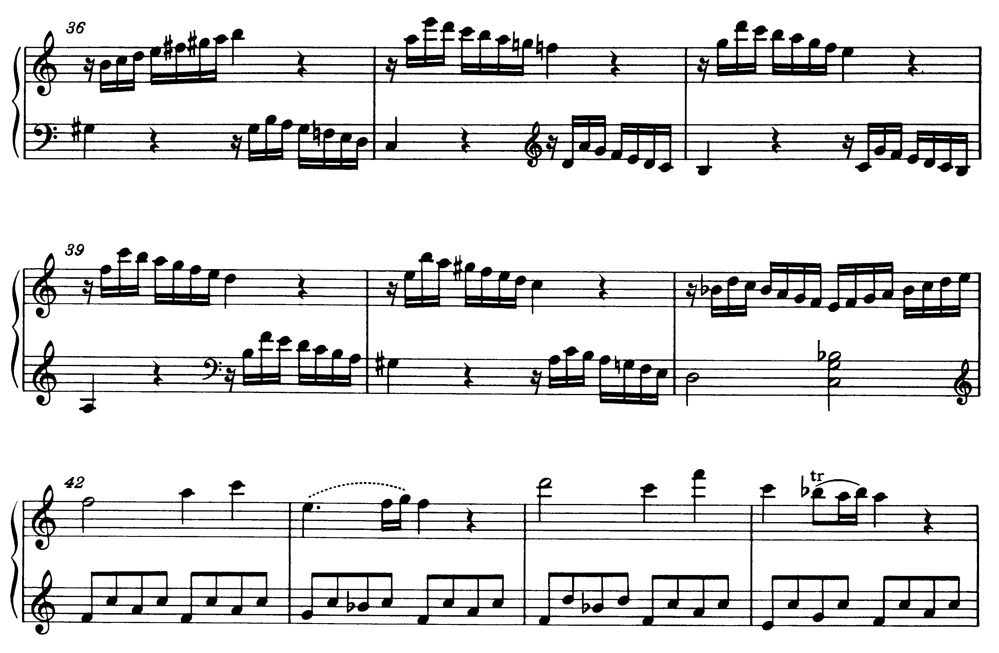 Neapolitaner beim Übergang zur Reprise in der Sonate C-Dur KV 545 (Mozart)