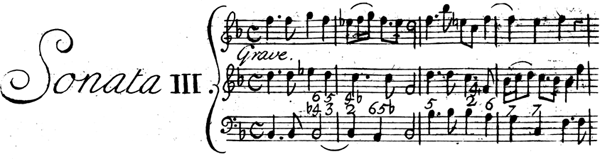 Triosonate in B-Dur von A. Corelli