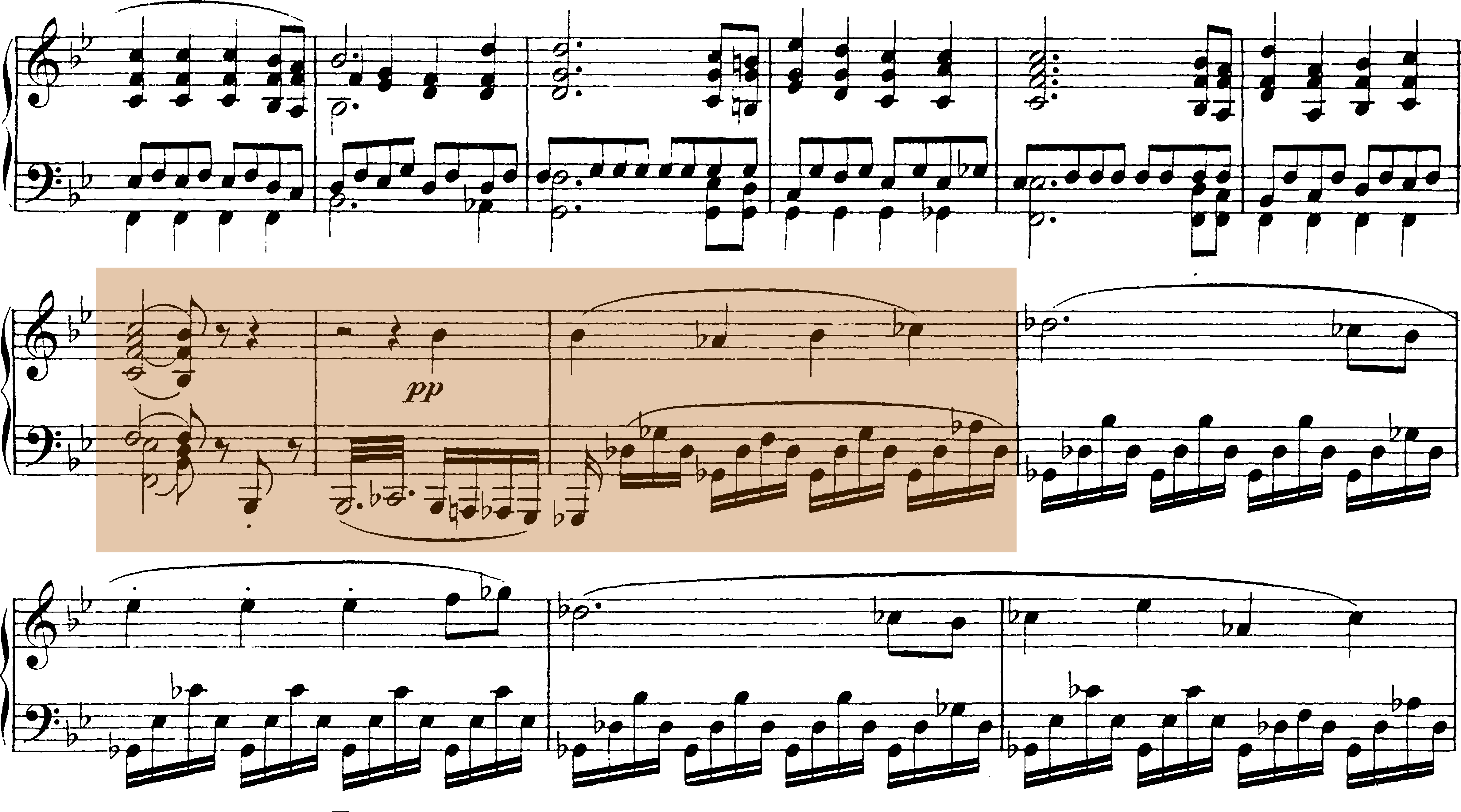 Schubert - Sonate in B-Dur (mit Farbe)