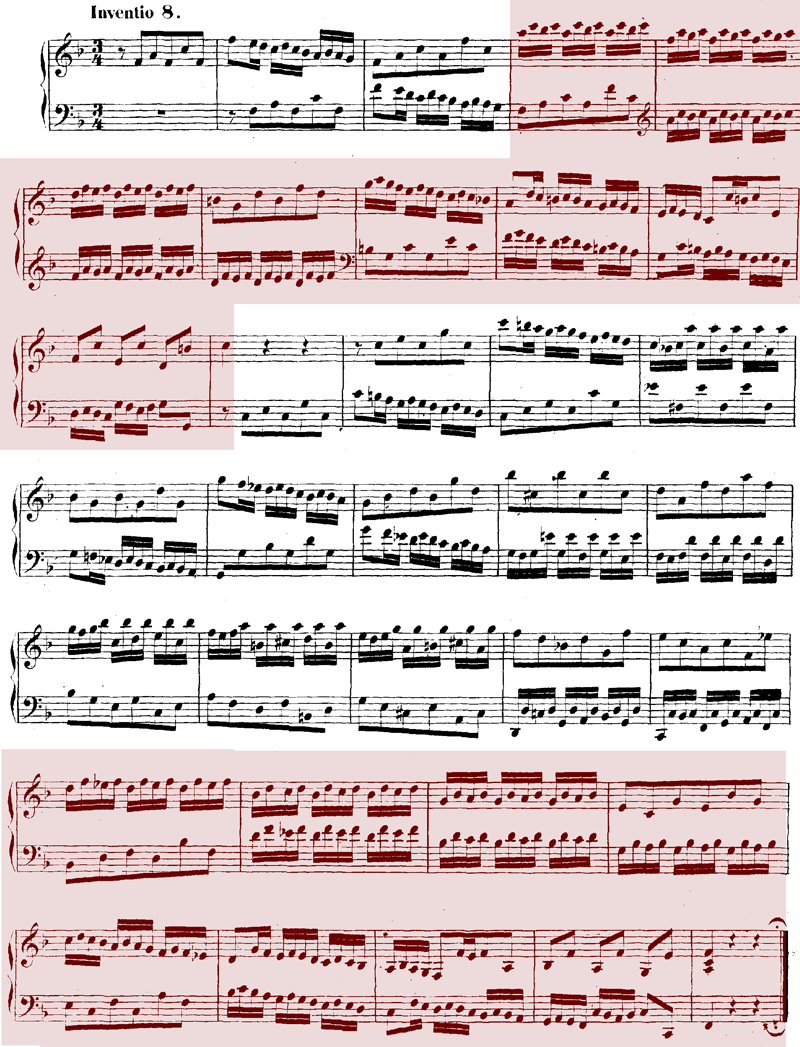 Abbildung Bach, BWV 779, Reprise