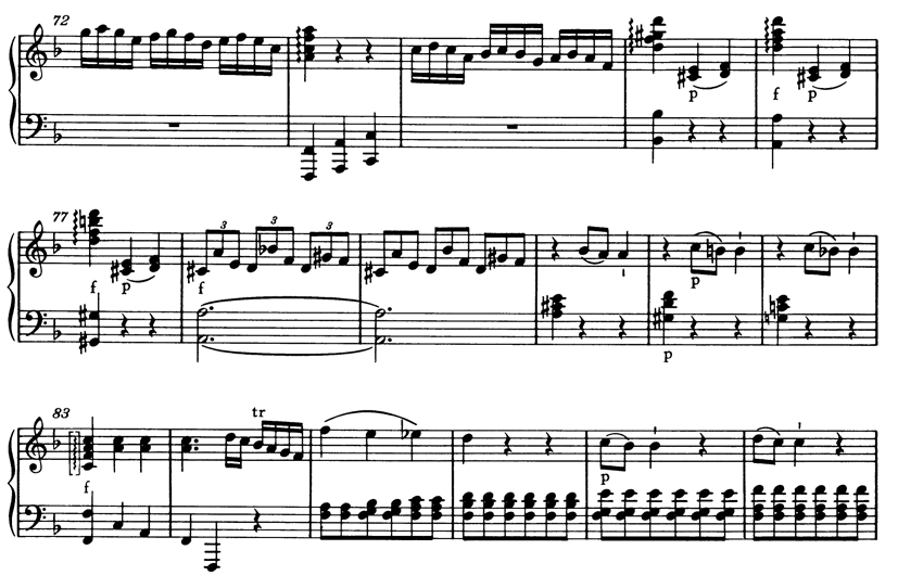 Abbildung Mozart, KV 280/i, Reprise