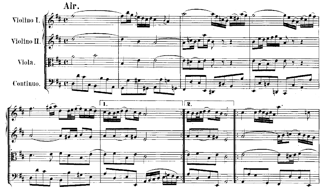 J.S. Bach, Air aus BWV 1068